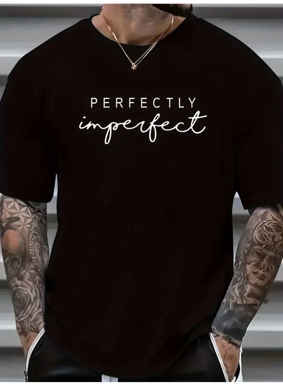 Erkekler Için PERFECTLY Günlük Tişört  - Siyah