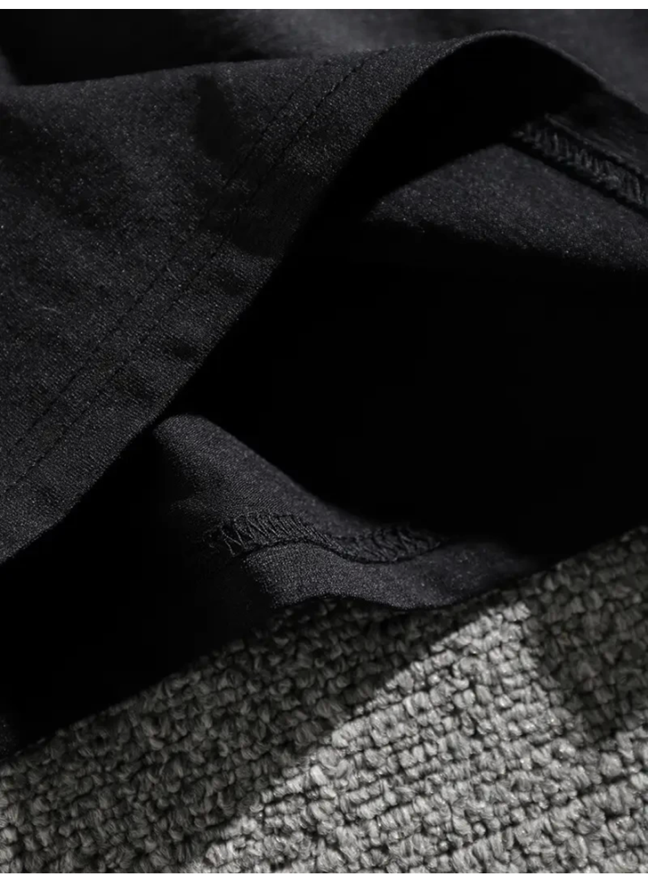 Erkek Dağ Grafikli Tişört, Yaz Için Büyük Beden Rahat T-shirt - Siyah