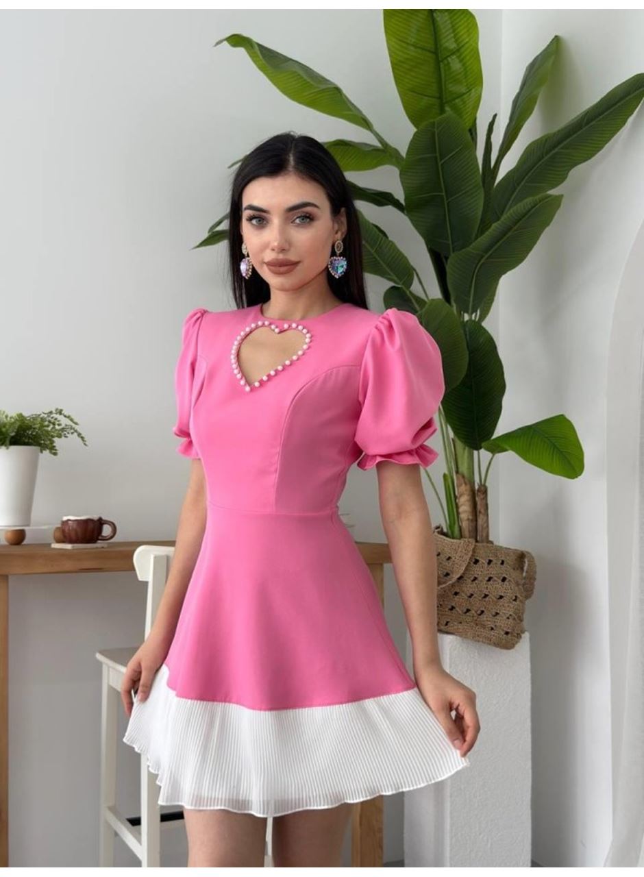 Safe Kalp Detaylı Elbise