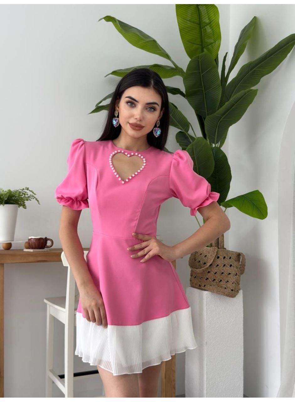 Safe Kalp Detaylı Elbise