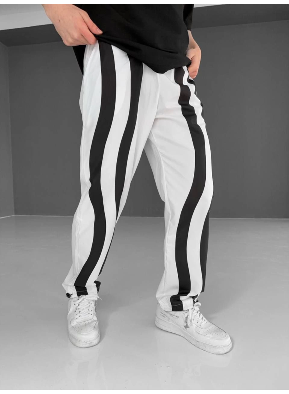 Paraşüt Kumaş Eşofman - Beyaz