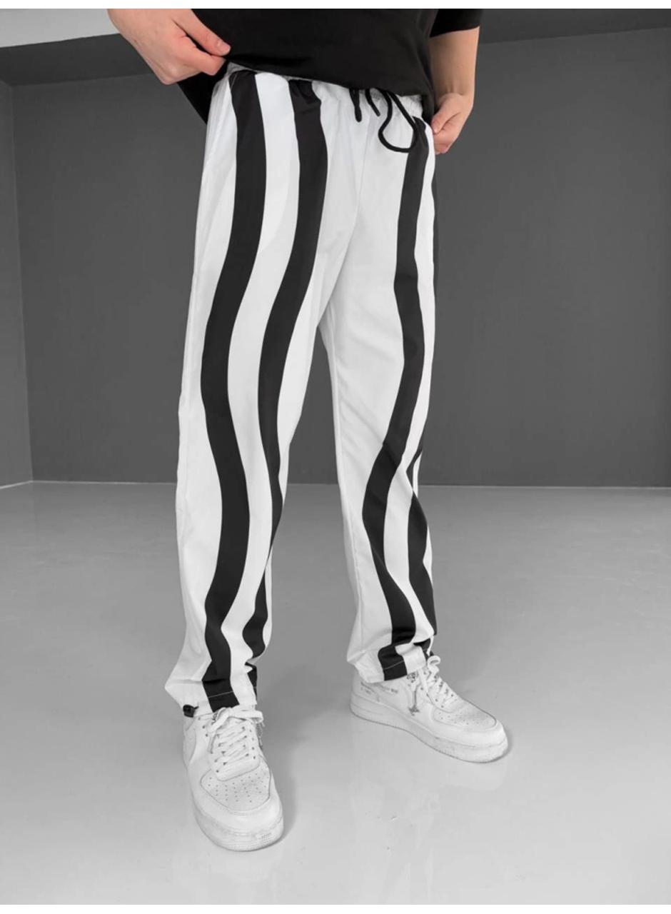 Paraşüt Kumaş Eşofman - Beyaz