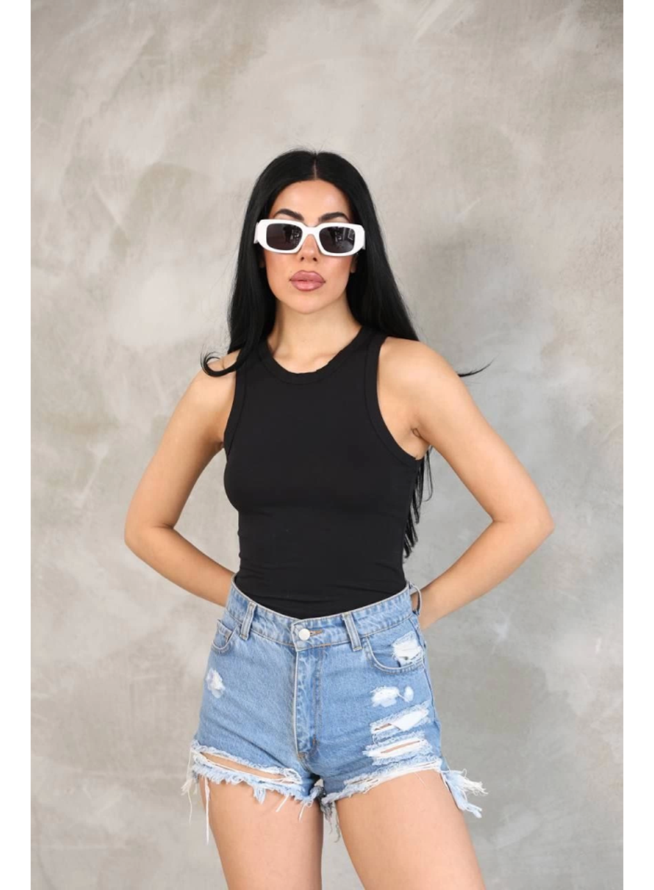 Kolsuz Badi Bluz - Siyah