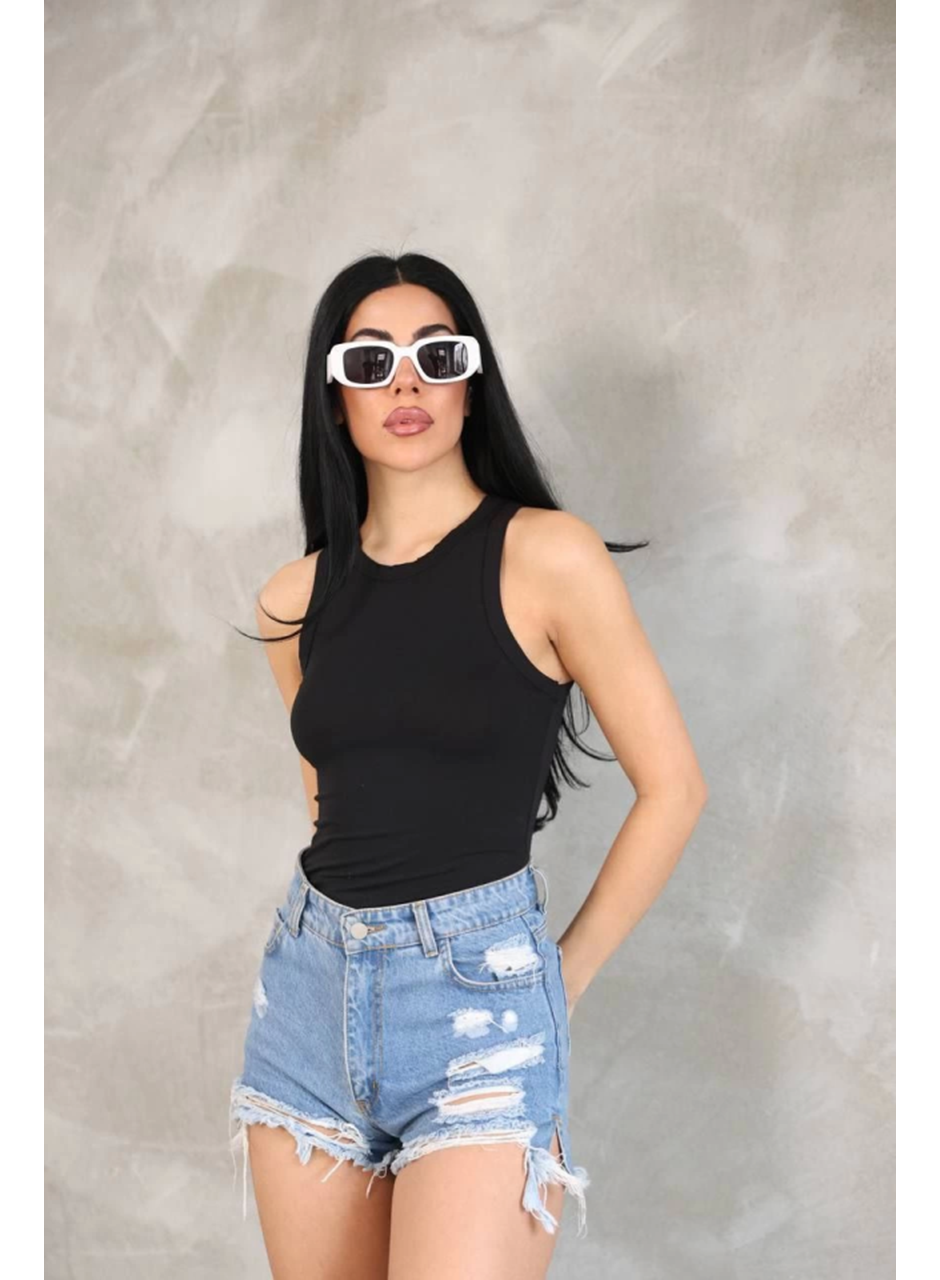 Kolsuz Badi Bluz - Siyah