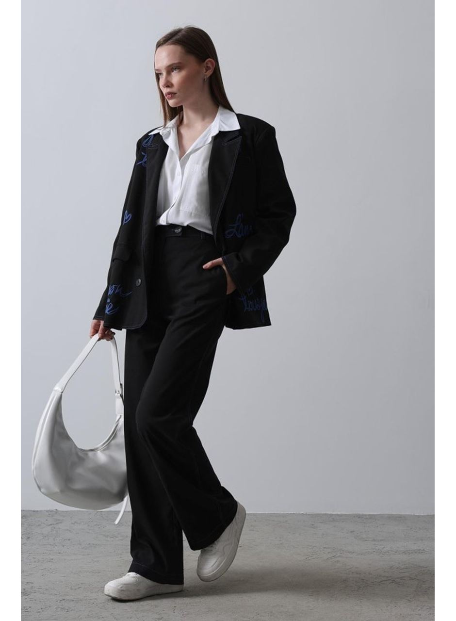 Kalpli Ceket Takım - Siyah