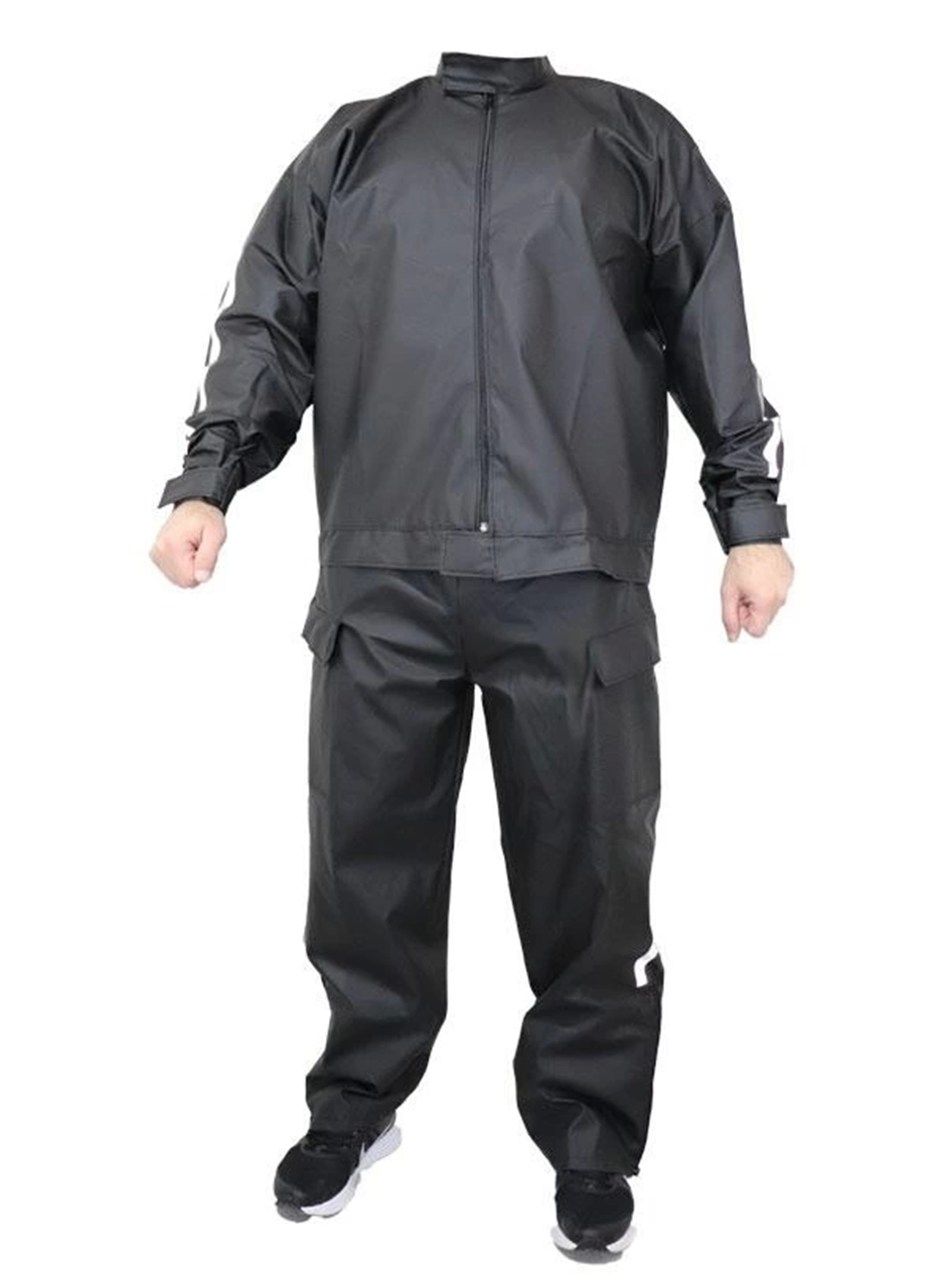 Yağmurluk Takım (Bahçıvan Tipi Askılı Pantolon Ve Mont) - Siyah