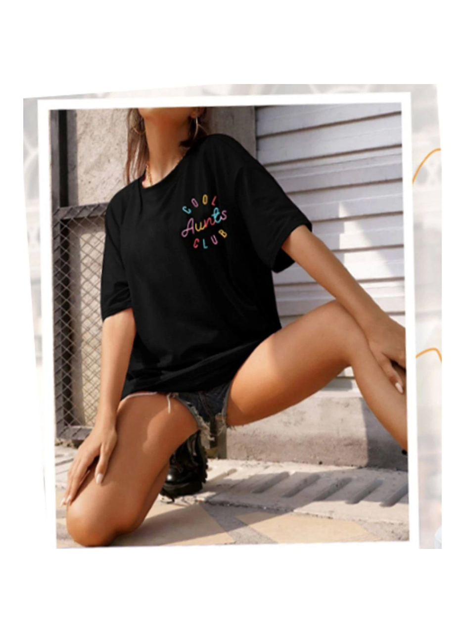 Baskılı T-shirt - Siyah