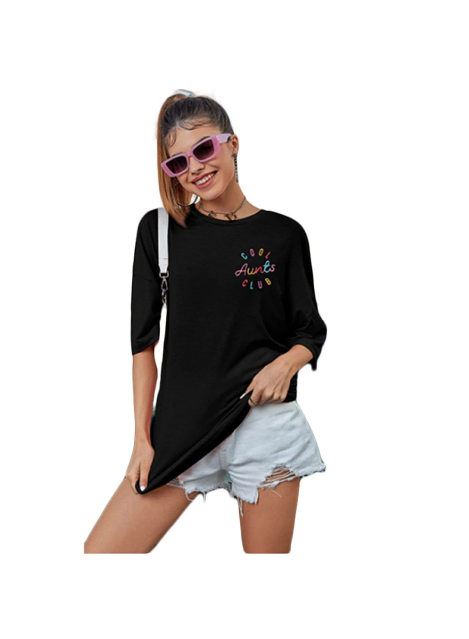 Baskılı T-shirt - Siyah