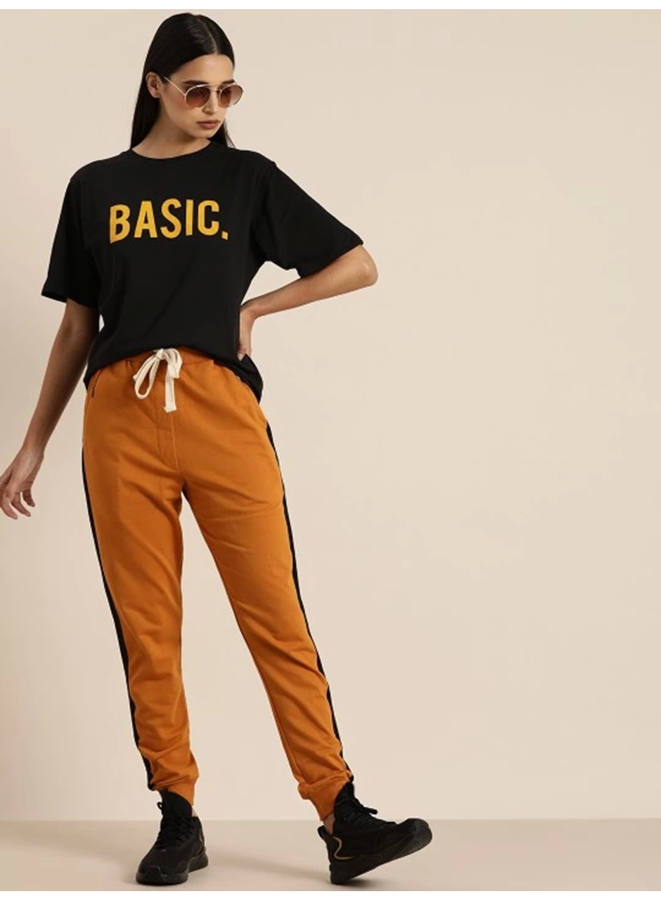 Baskılı T-shirt - Siyah