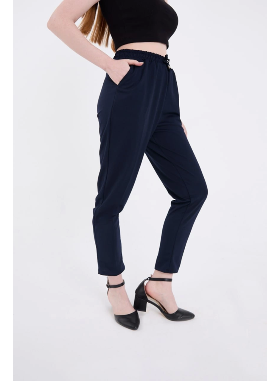 Tam Kalıp Basic Eşofman Pantolon - Lacivert