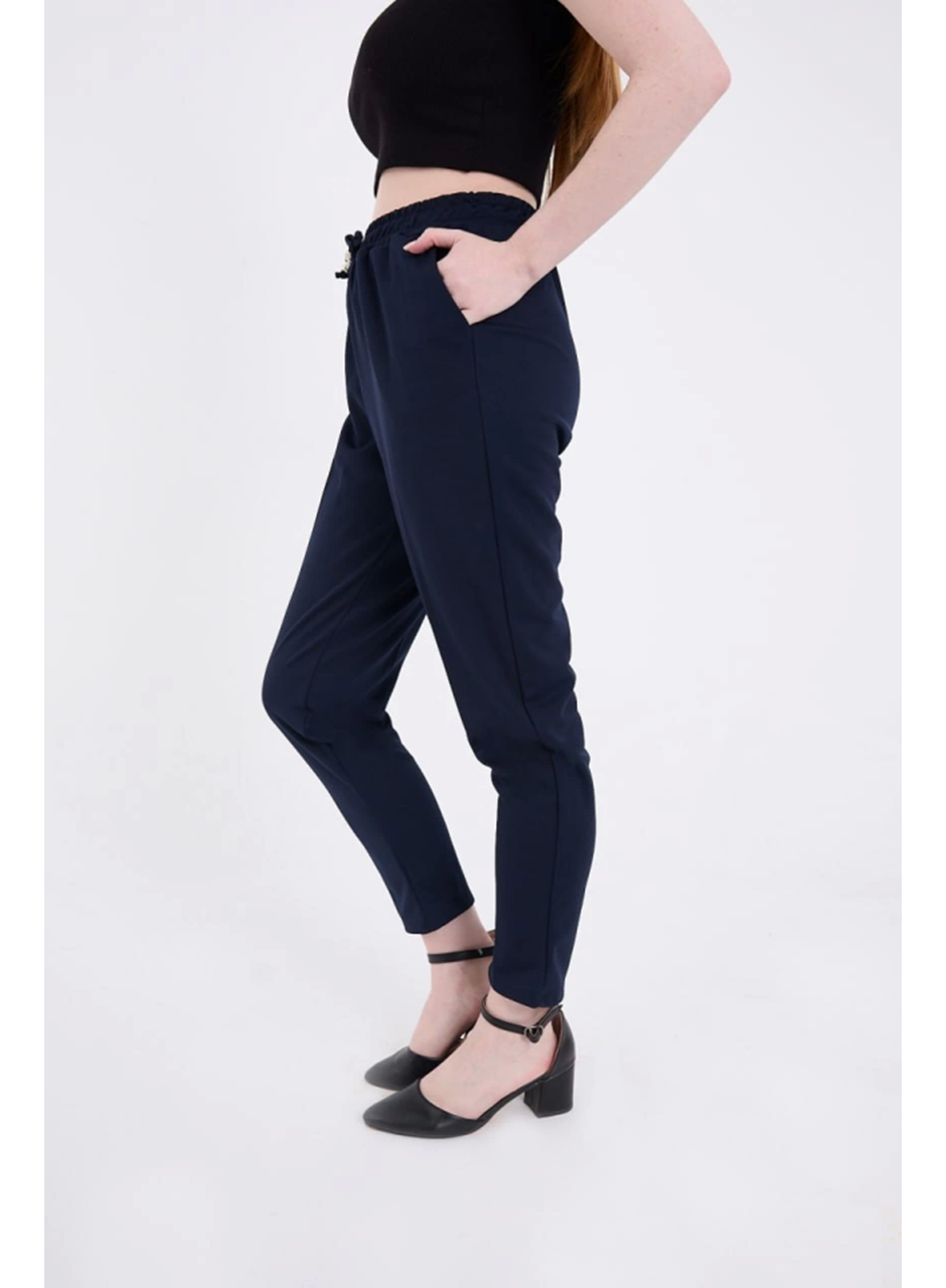 Tam Kalıp Basic Eşofman Pantolon - Lacivert