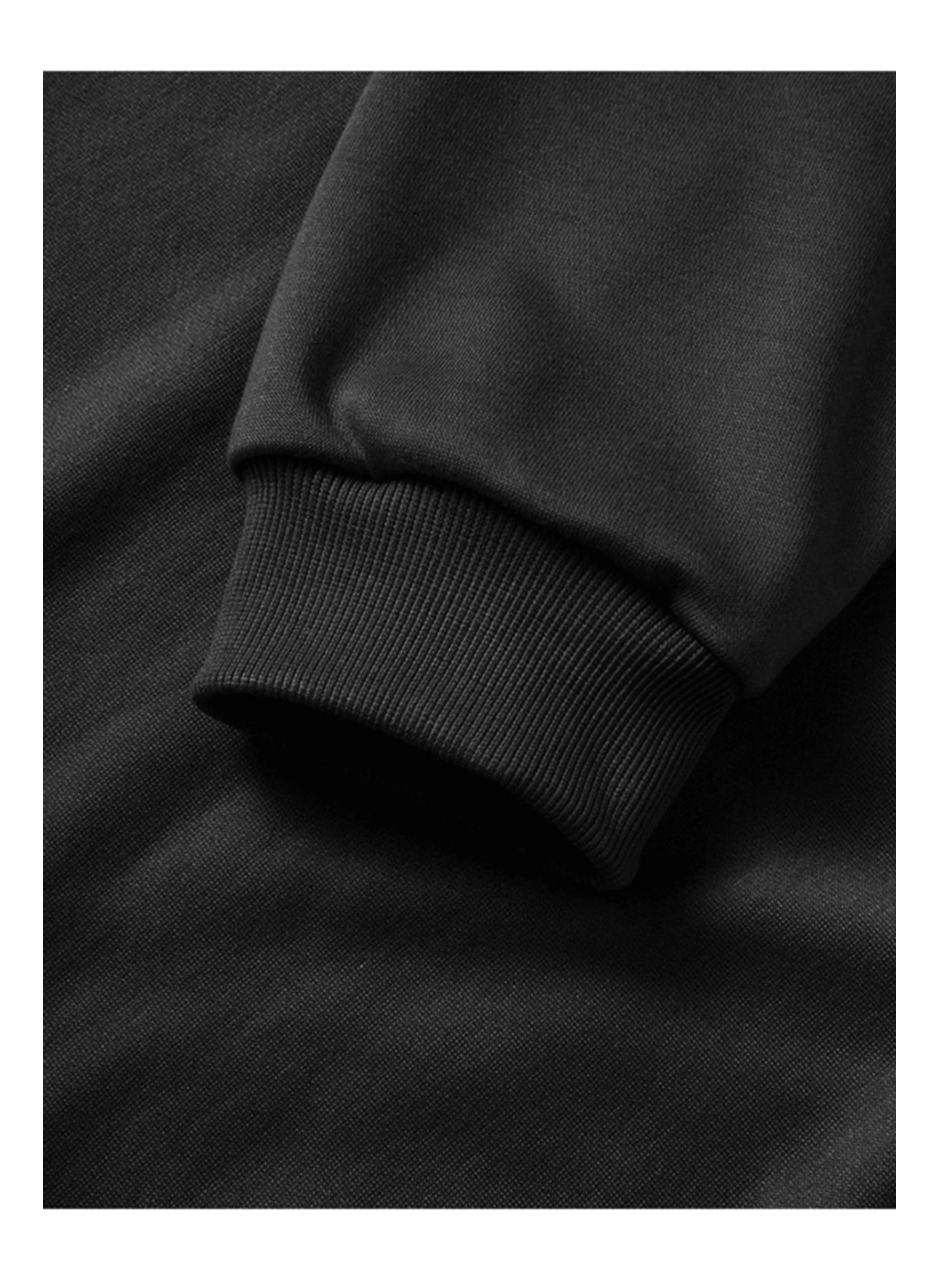 10 Kasıma Özel Üç İplik Kapşonlu Baskılı SweatShirt - Siyah