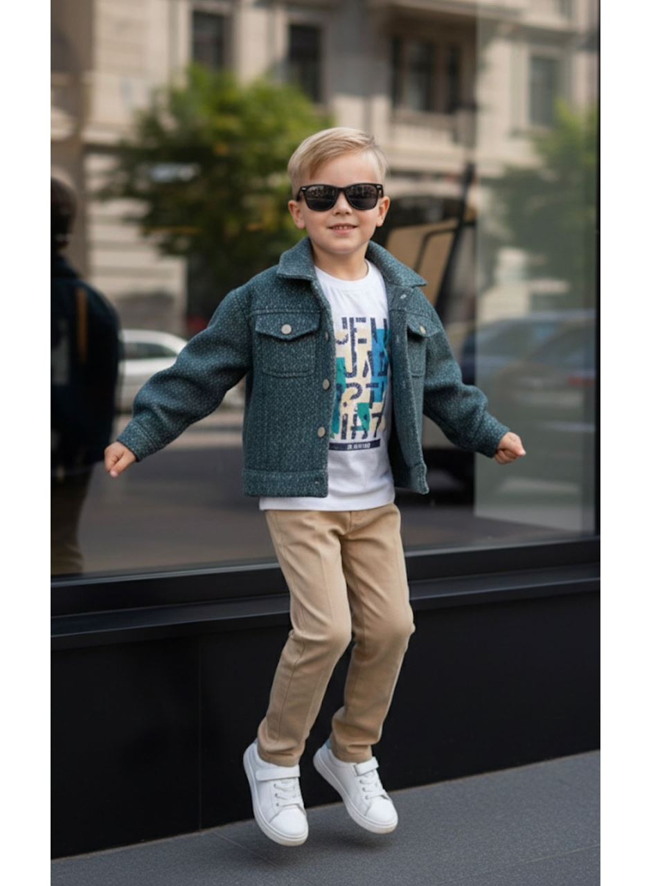 KAŞE CEKETLİ 3 LÜ TAKIM 