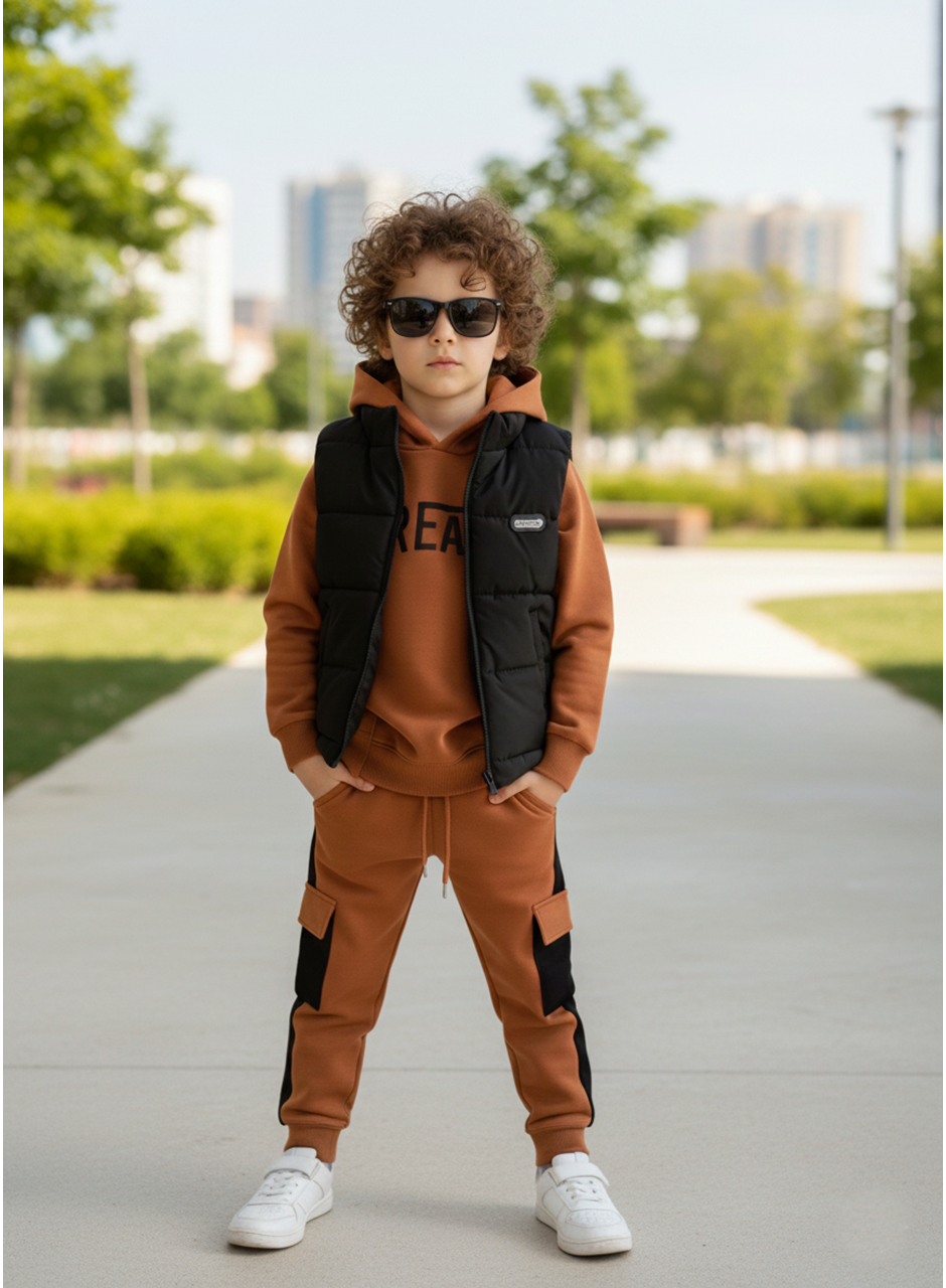 434332 YELEKLİ 3 LÜ ERKEK TAKIM 