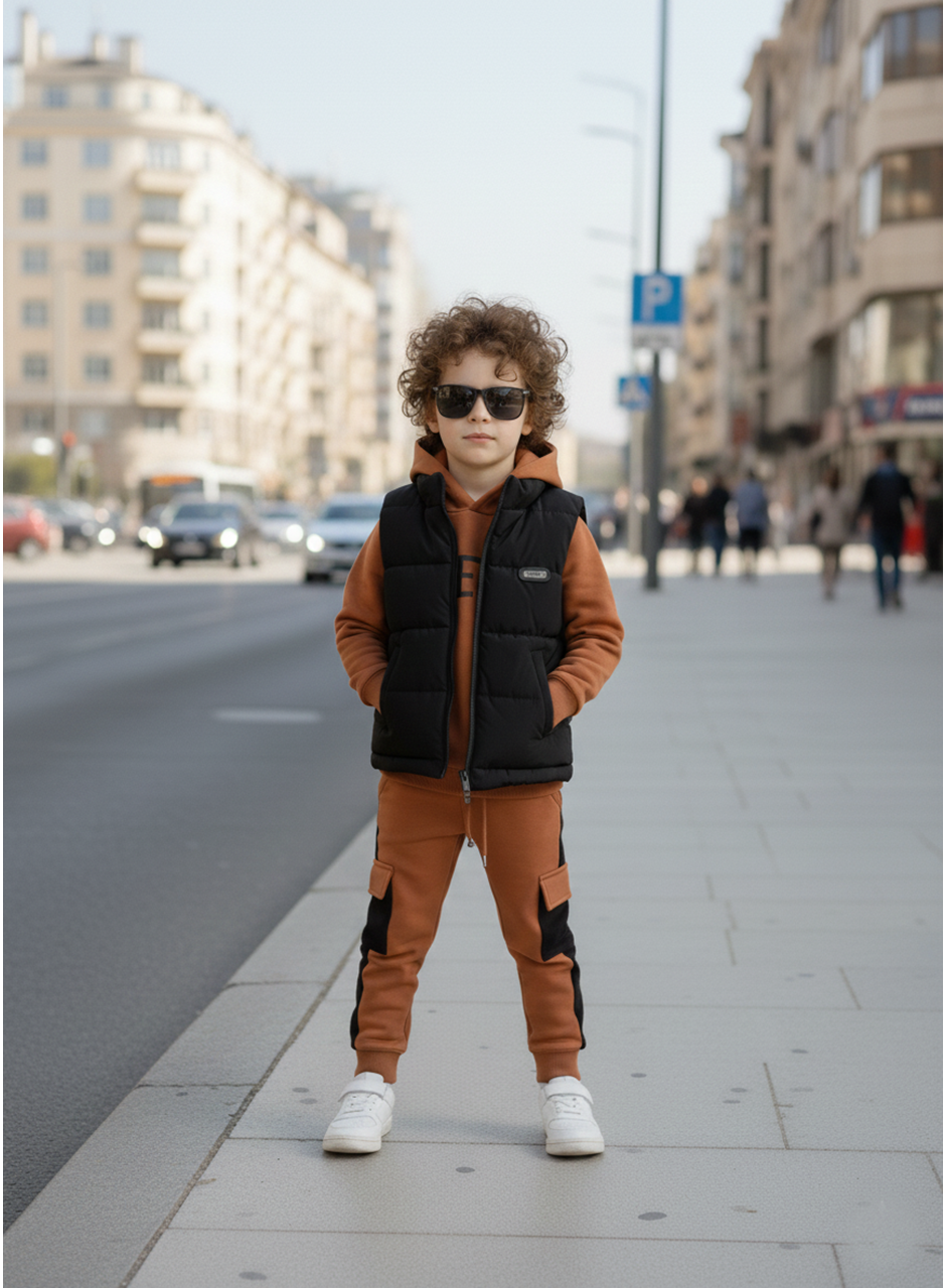 434332 YELEKLİ 3 LÜ ERKEK TAKIM 