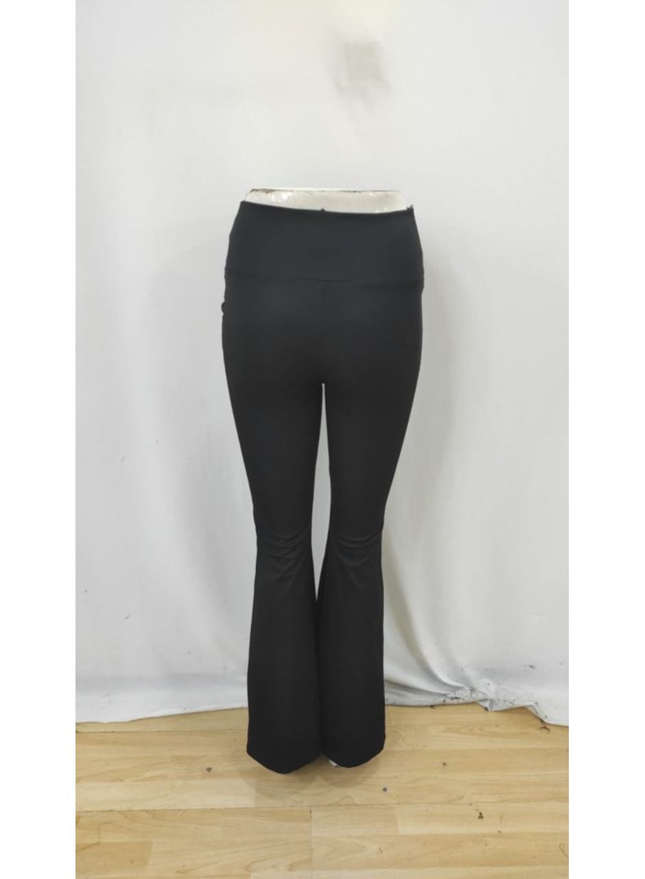 Kadın Yüksek Bel Ispanyol Paçalı Pantolon Tayt