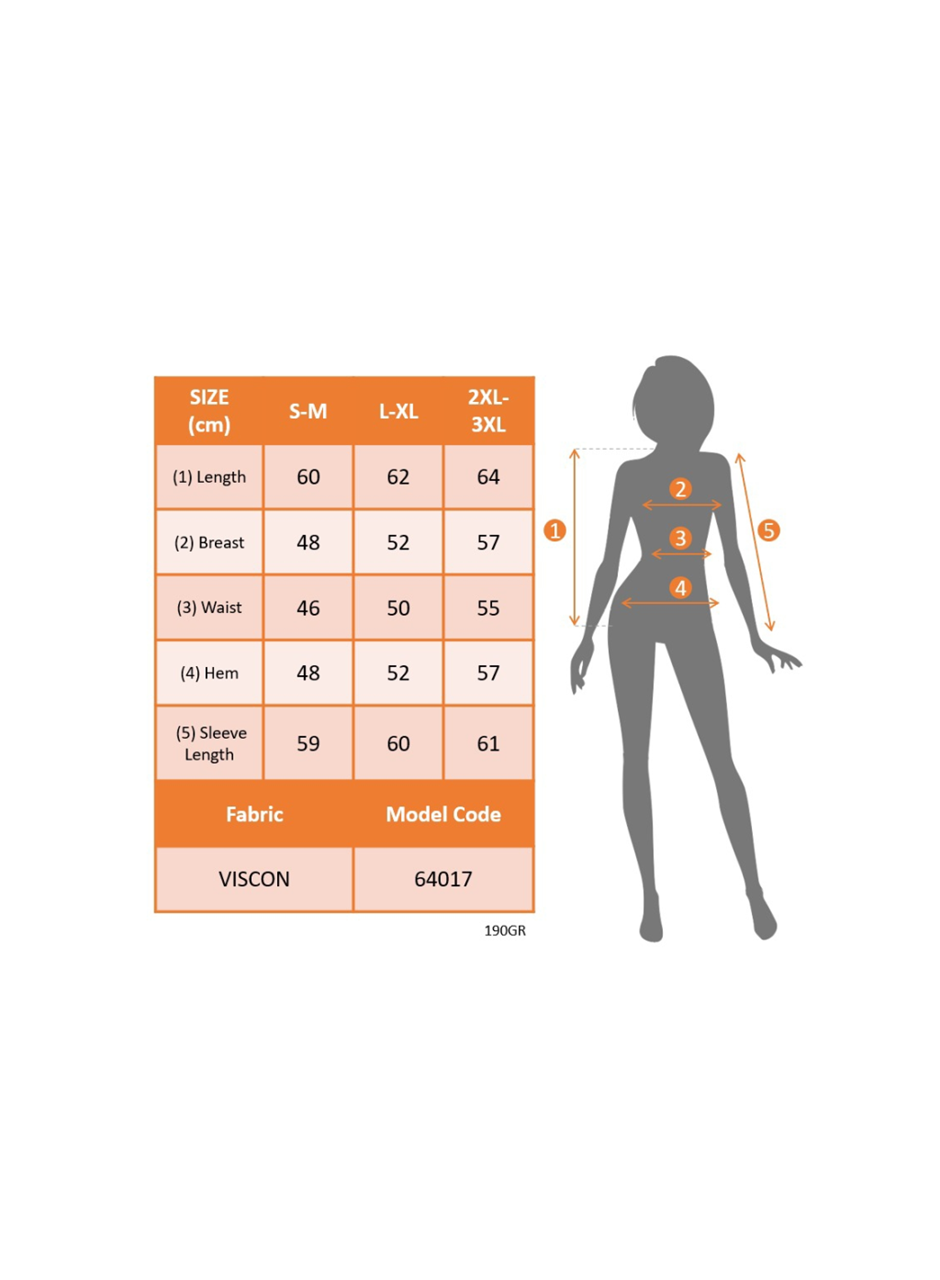 Kadın Uzun Kollu Bisiklet Yaka Kalp Desenli Viskon Bluz