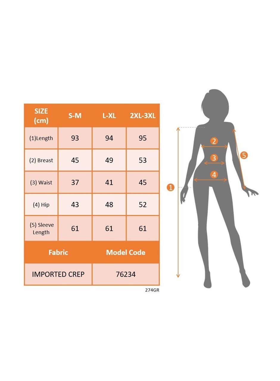 Kadın Uzun Kollu Kruvaze Yakalı Mini Ithal Krep Elbise