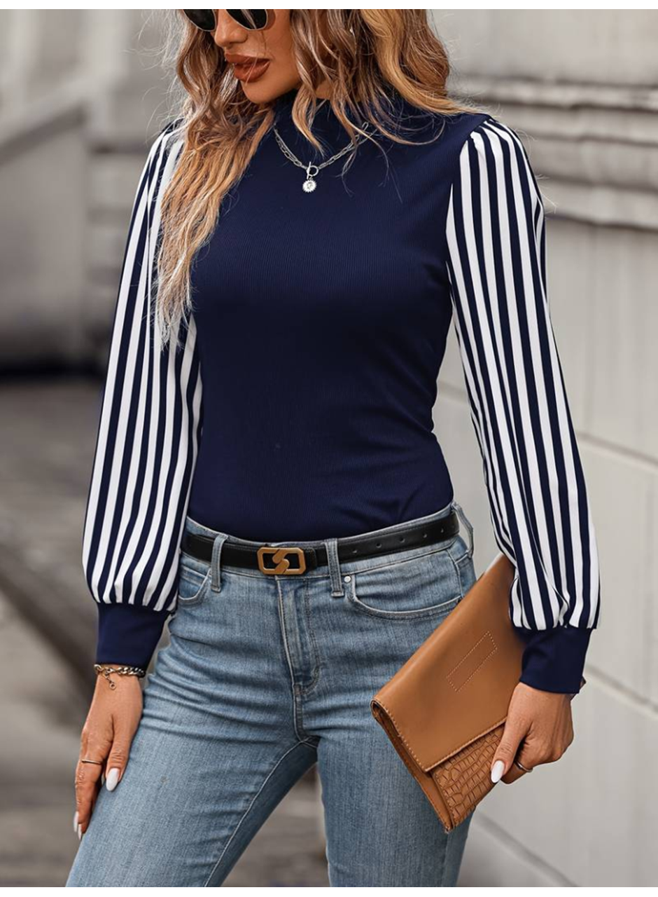 Kadın Uzun Kollu Balıkçı Yaka Bürümcük Bluz