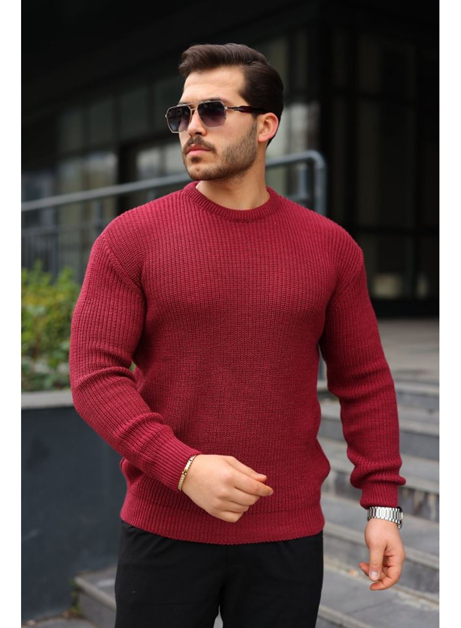 Erkek Bisiklet Yaka Örme Kazak