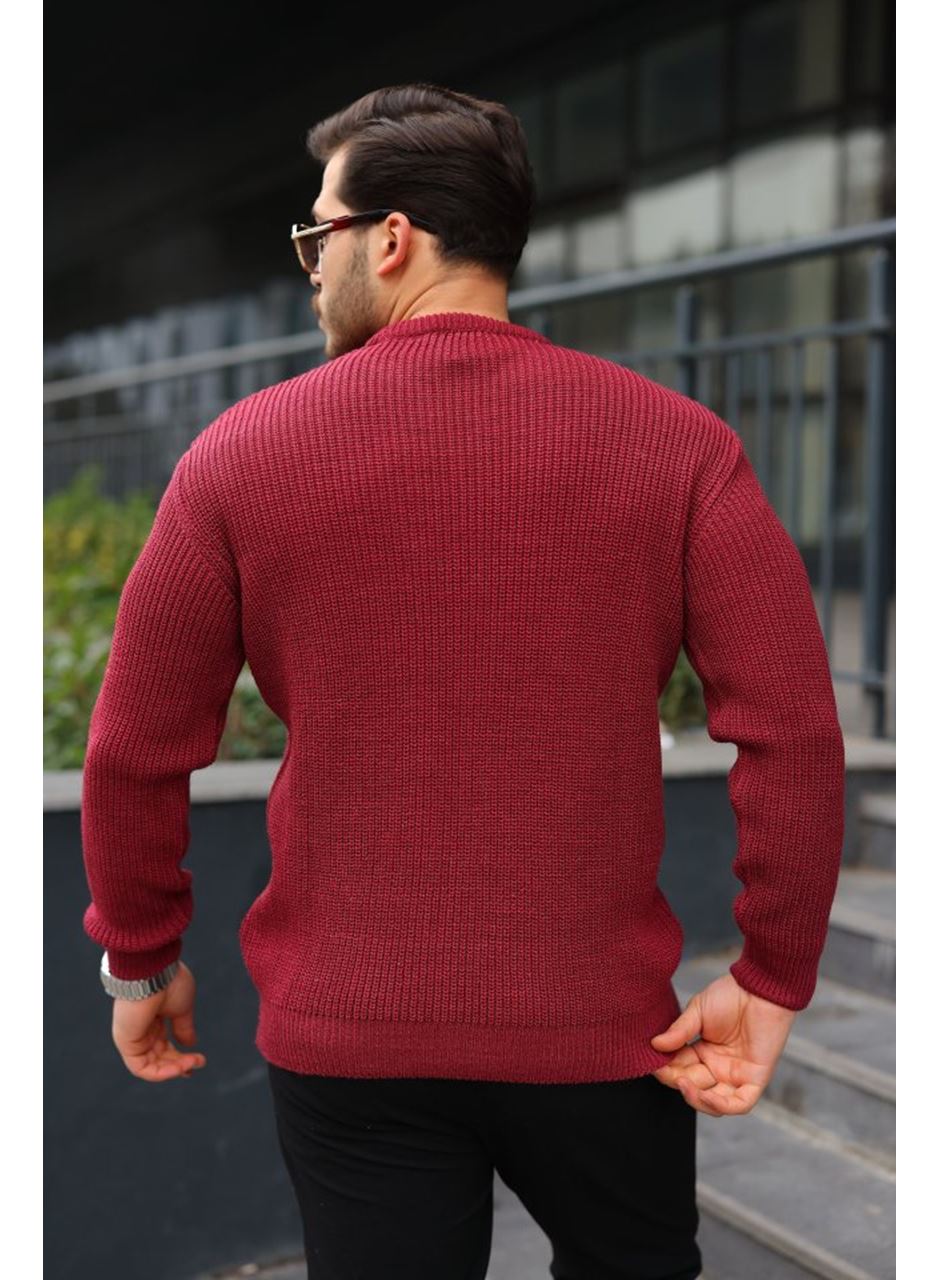 Erkek Bisiklet Yaka Örme Kazak