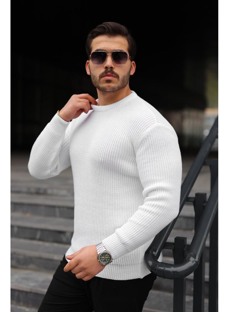 Erkek Bisiklet Yaka Örme Kazak