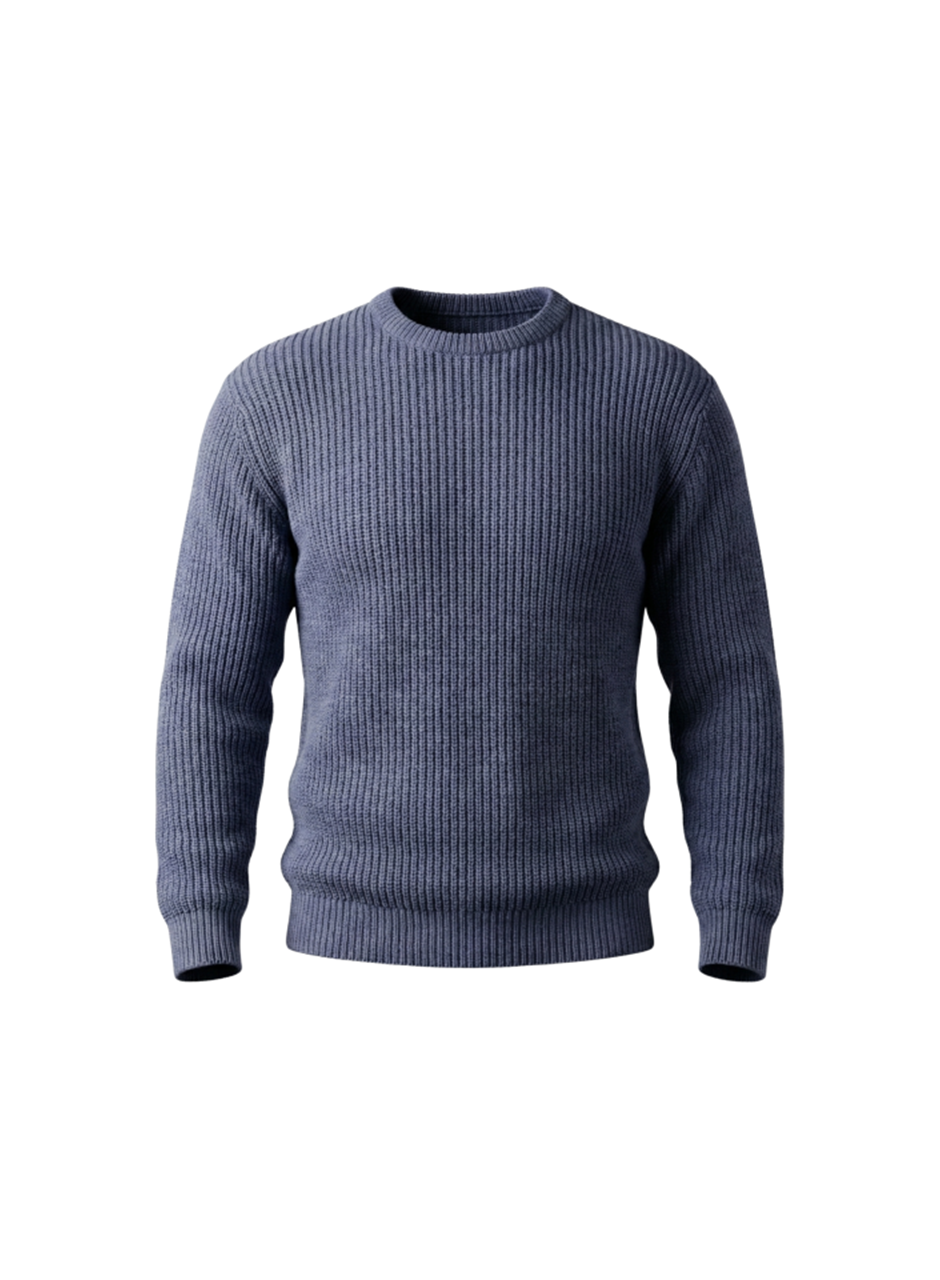 Erkek Bisiklet Yaka Örme Kazak