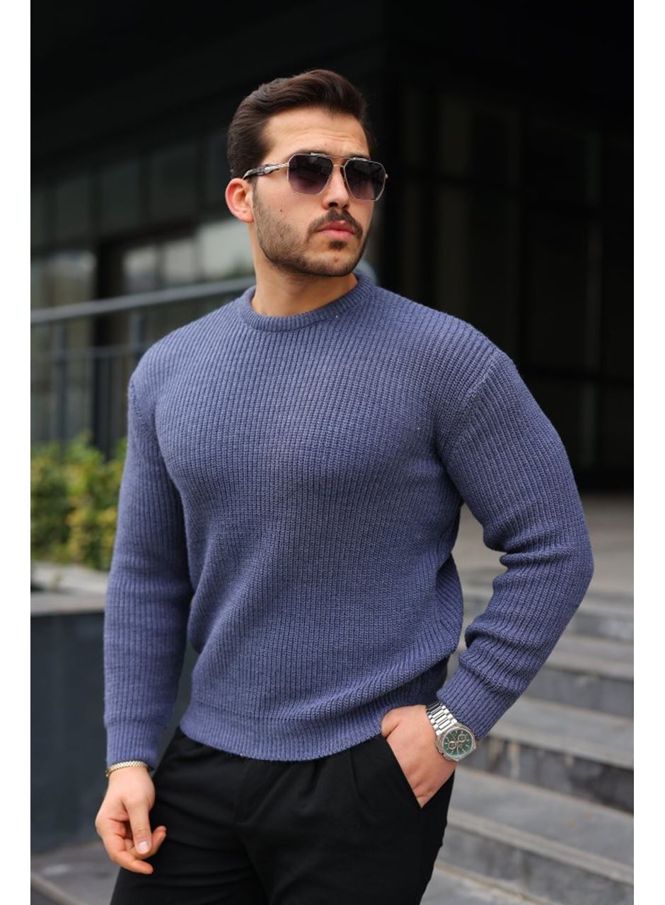 Erkek Bisiklet Yaka Örme Kazak