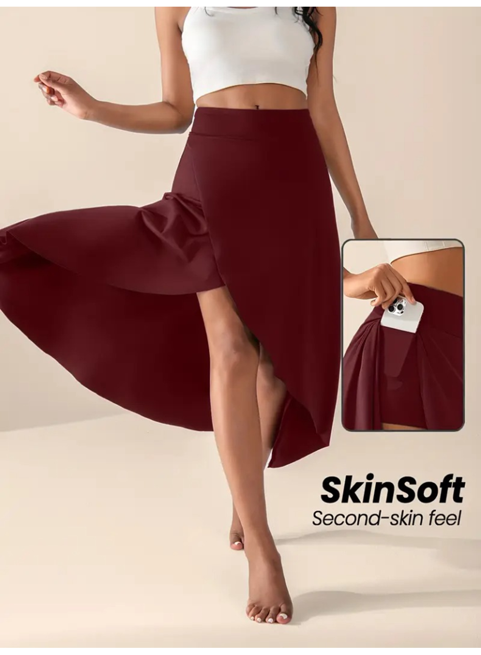 Kadın Cep Detay Taytlı Sandy Etek