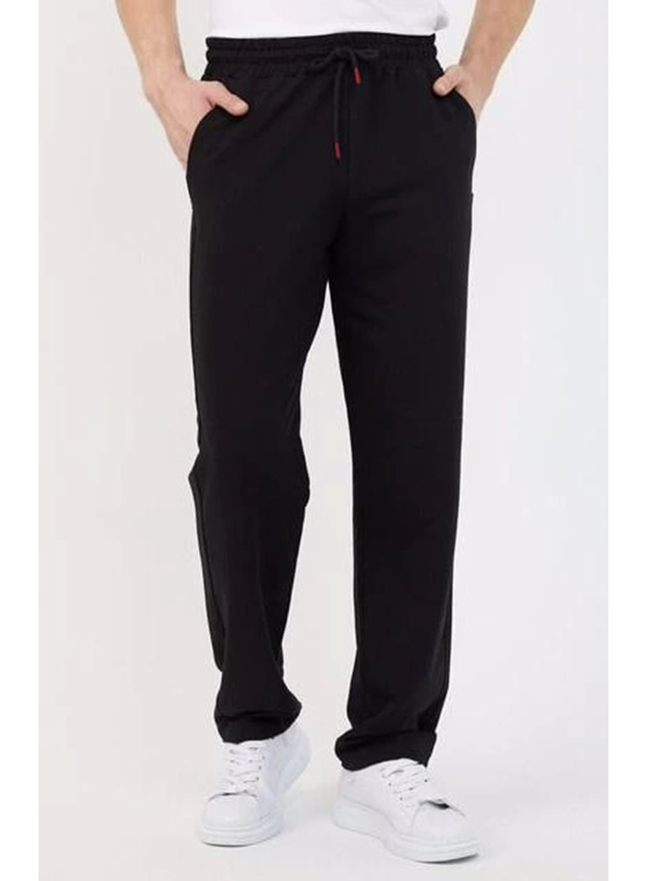 Üç İplik Basic Eşofman Pantolon - Siyah