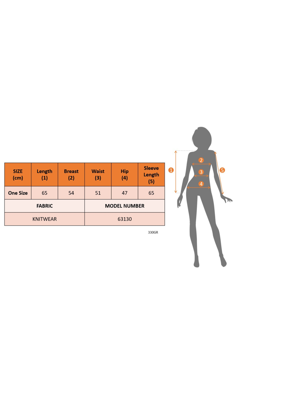 Kadın Uzun Kollu önden Düğmeli Kısa Triko Hırka