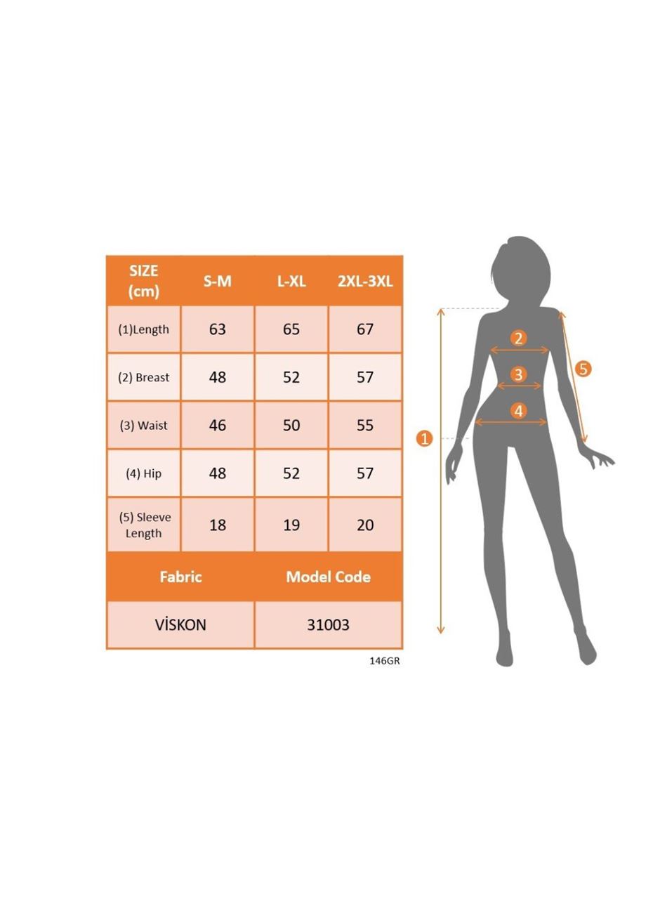 Kadın Kısa Kollu V Yakalı Viskon Bluz