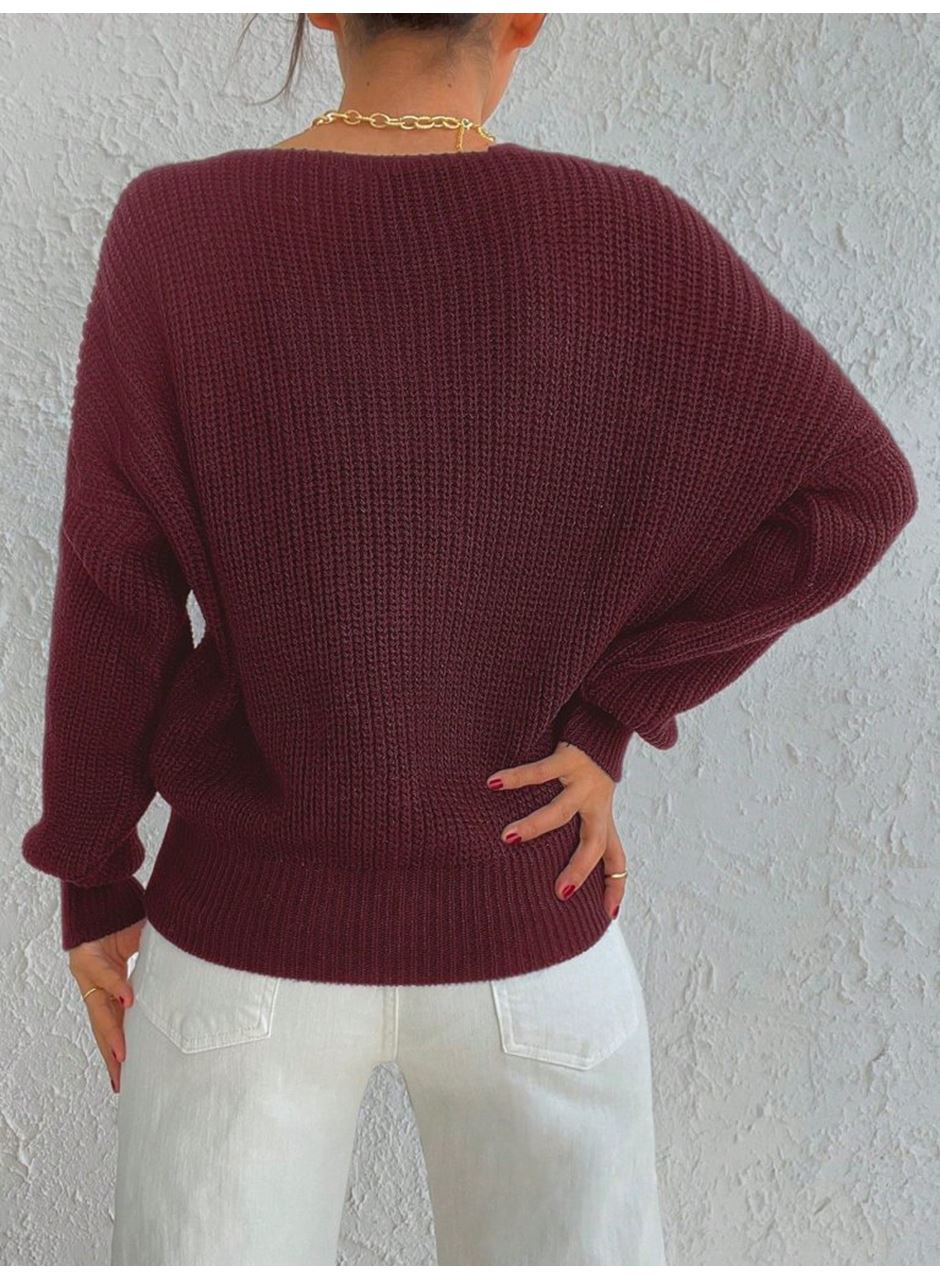 Kadın Uzun Kollu üç Düğmeli Triko Hırka