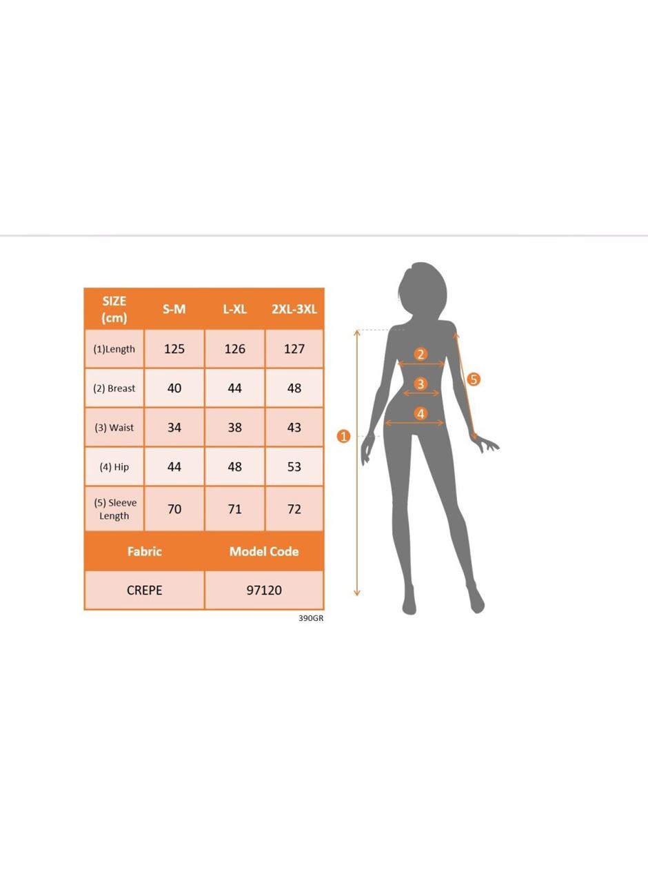 Kadın Uzun Kollu Geometrik Yakalı Yandan Yırtmaçlı Uzun Janjan Krep Elbise