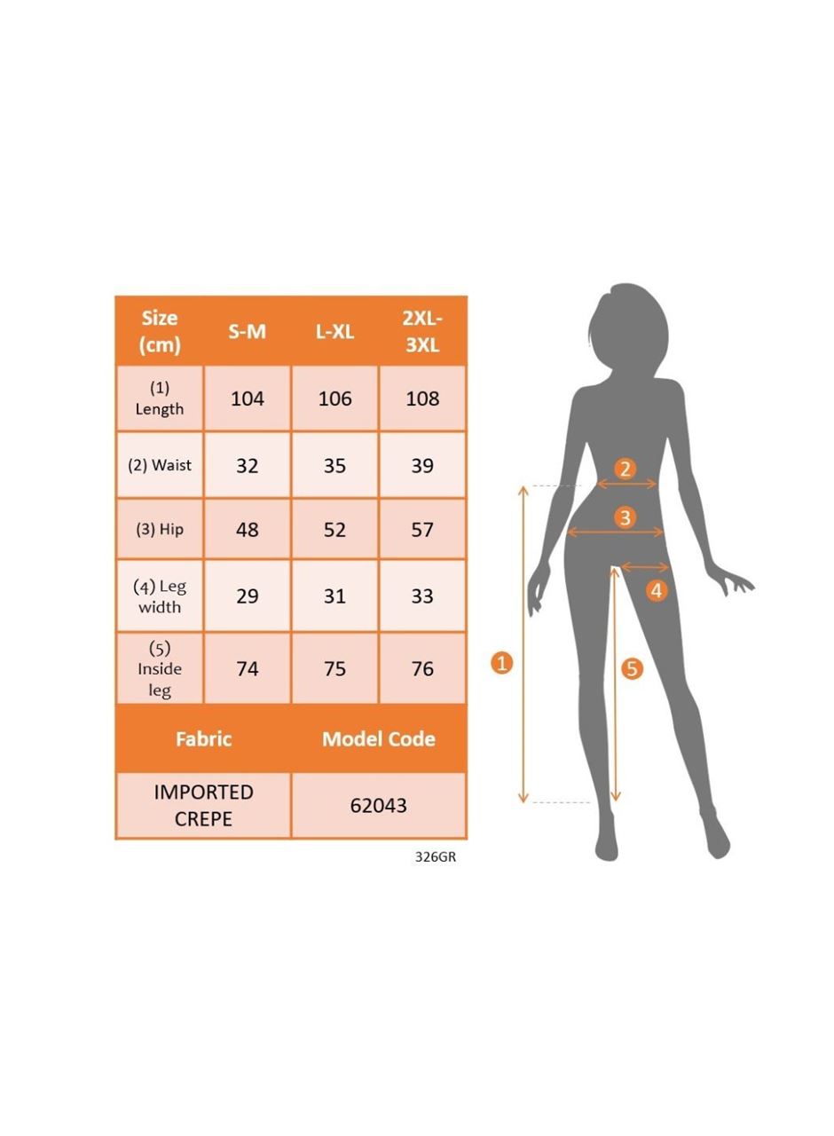Kadın Yüksek Bel Paçaya Doğru Genişleyen Ithal Krep Pantolon