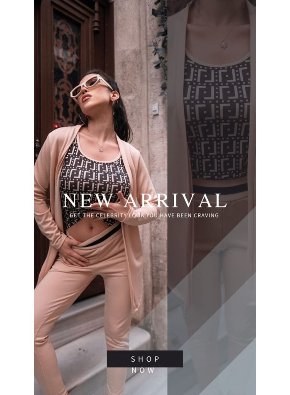 Kadın Uzun Kollu Krep üçlü Takım