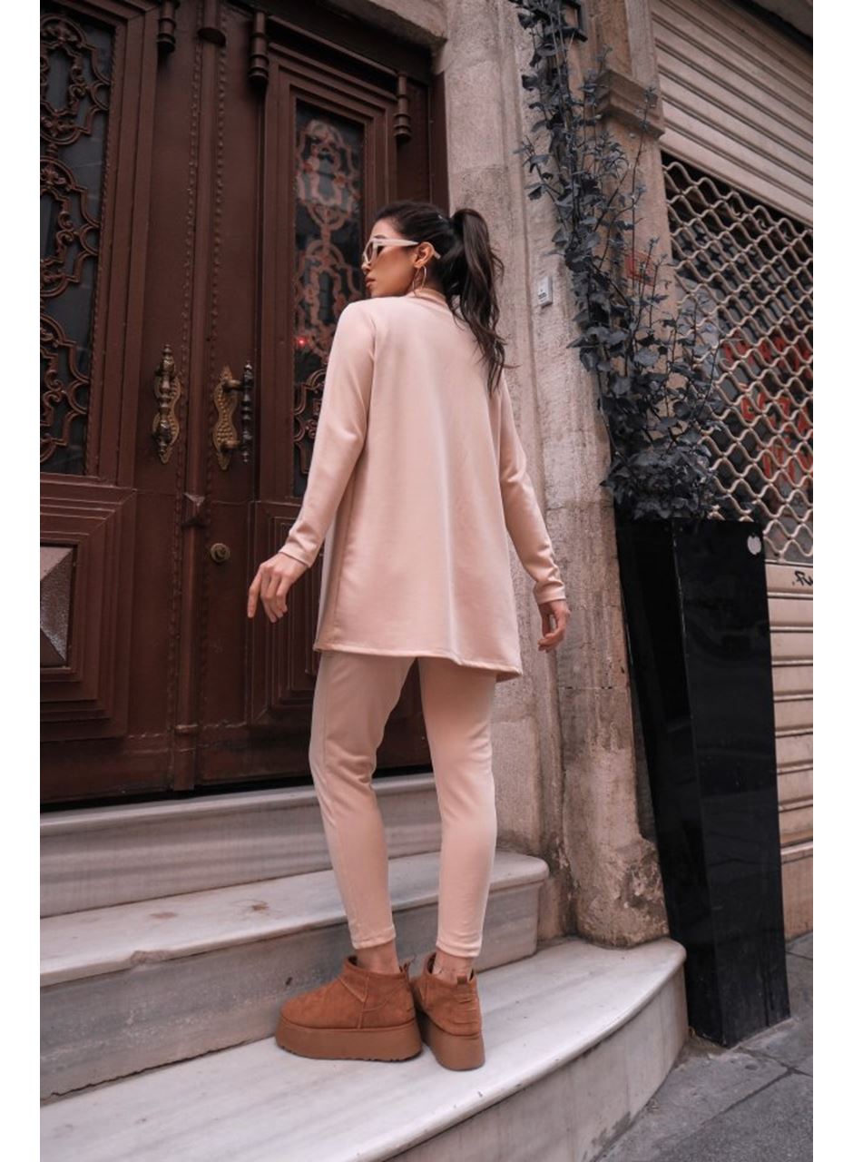 Kadın Uzun Kollu Krep üçlü Takım