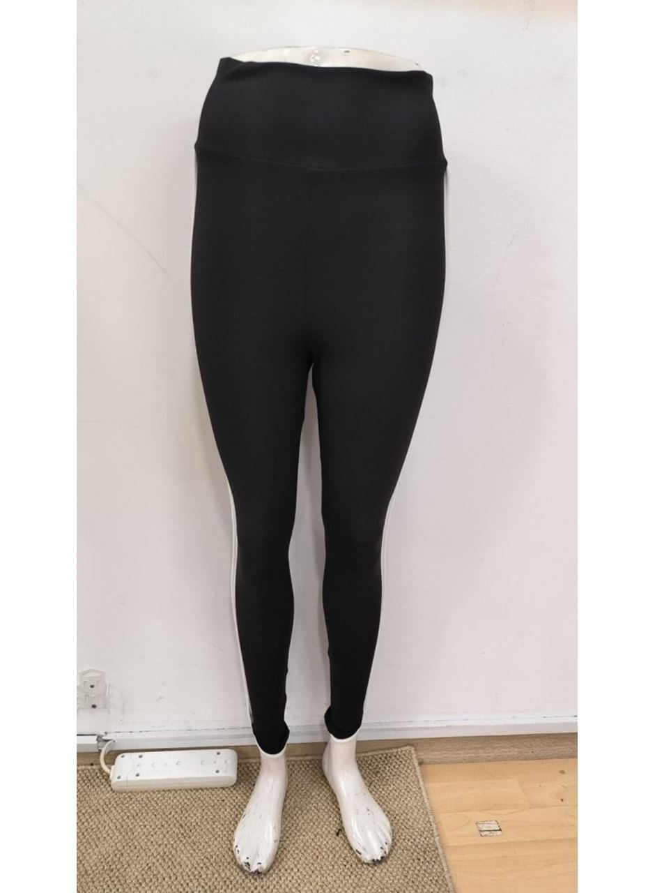 Kadın Yüksek Bel Yan şerit Detaylı Dalgıç Tayt