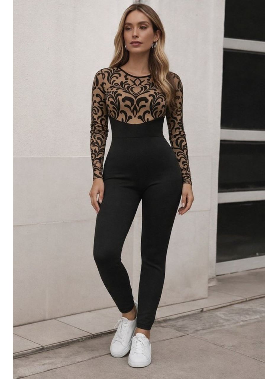 Kadın Siyah Krep Kumaş Pantolon