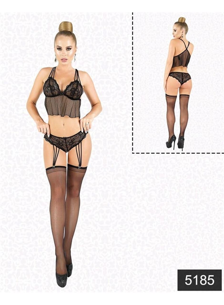 Jartiyerli Büstiyer Set