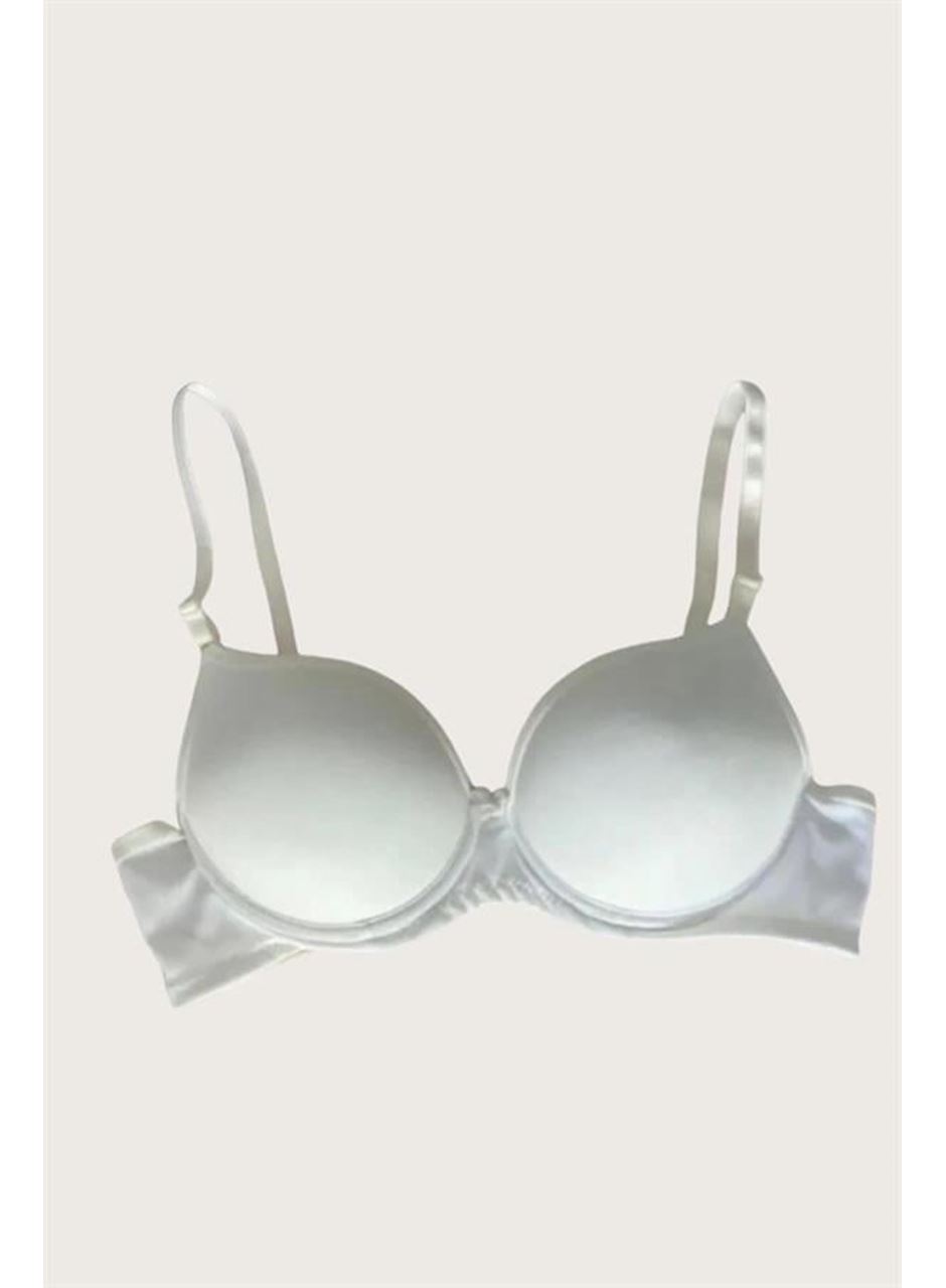 Mikro Kumaş Push Up Dolgulu Balenli Günlük Tek Destekli Sütyen