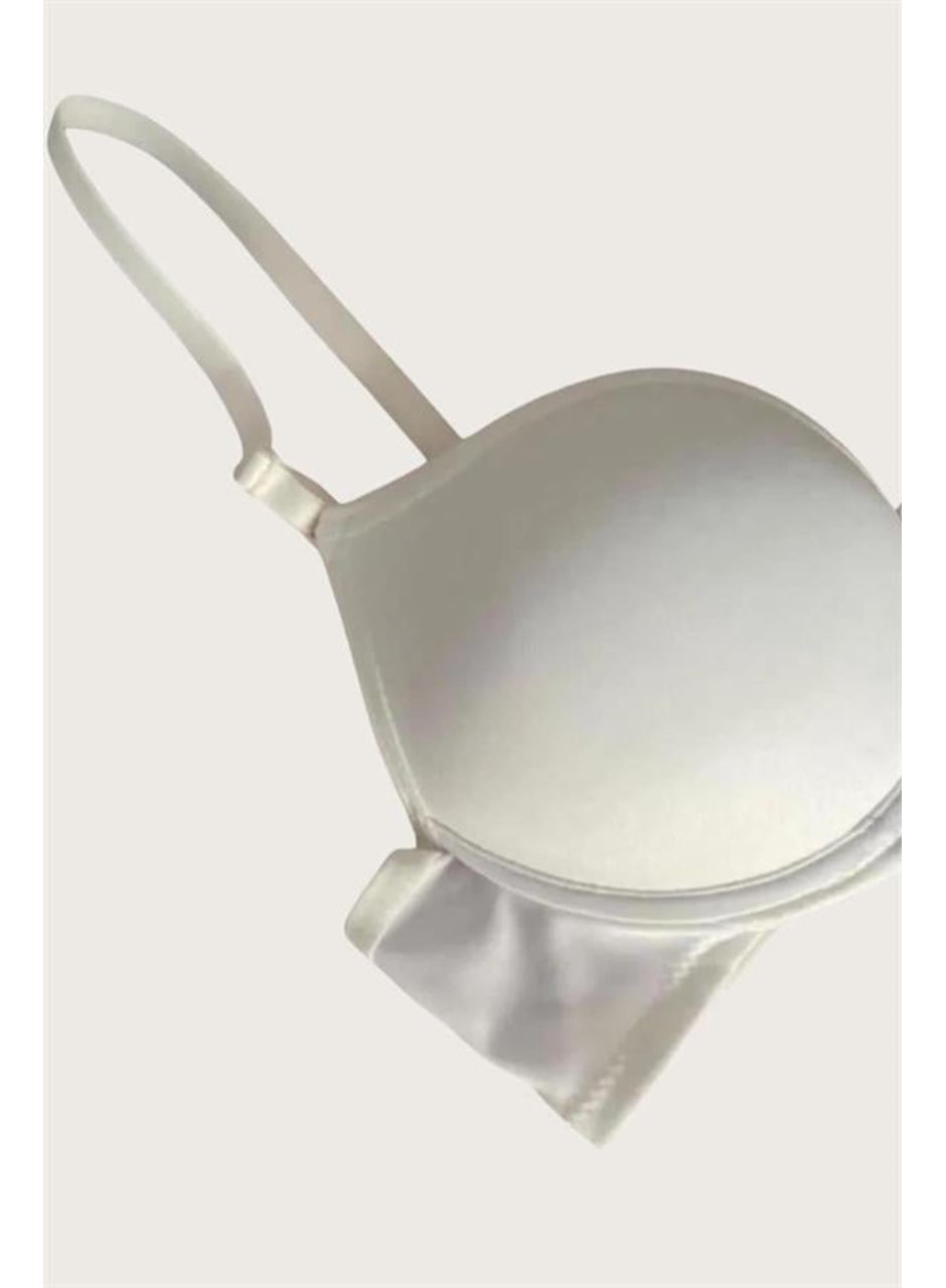 Mikro Kumaş Push Up Dolgulu Balenli Günlük Tek Destekli Sütyen