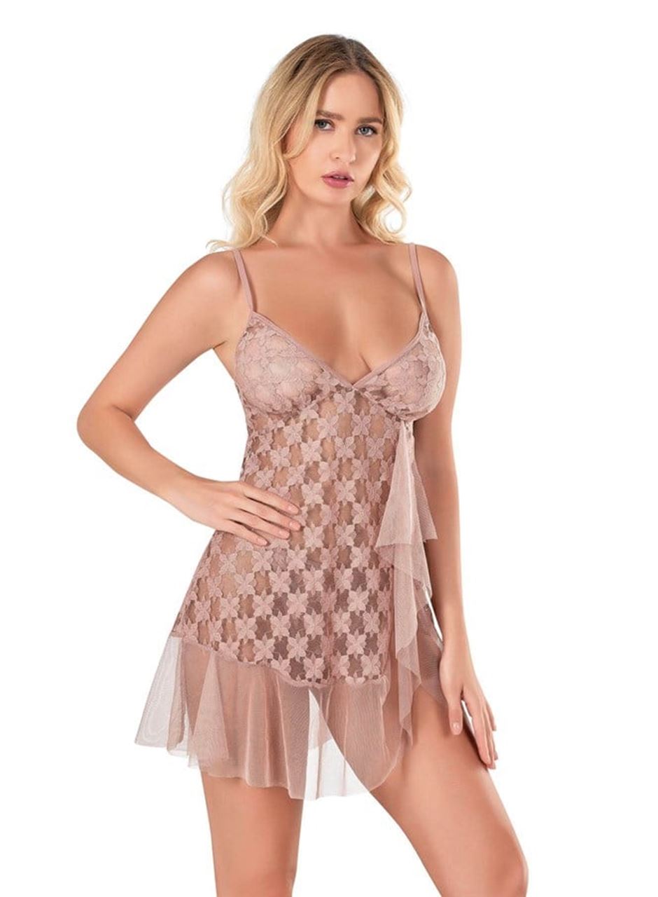 Vizon Kısa Tül Gecelik