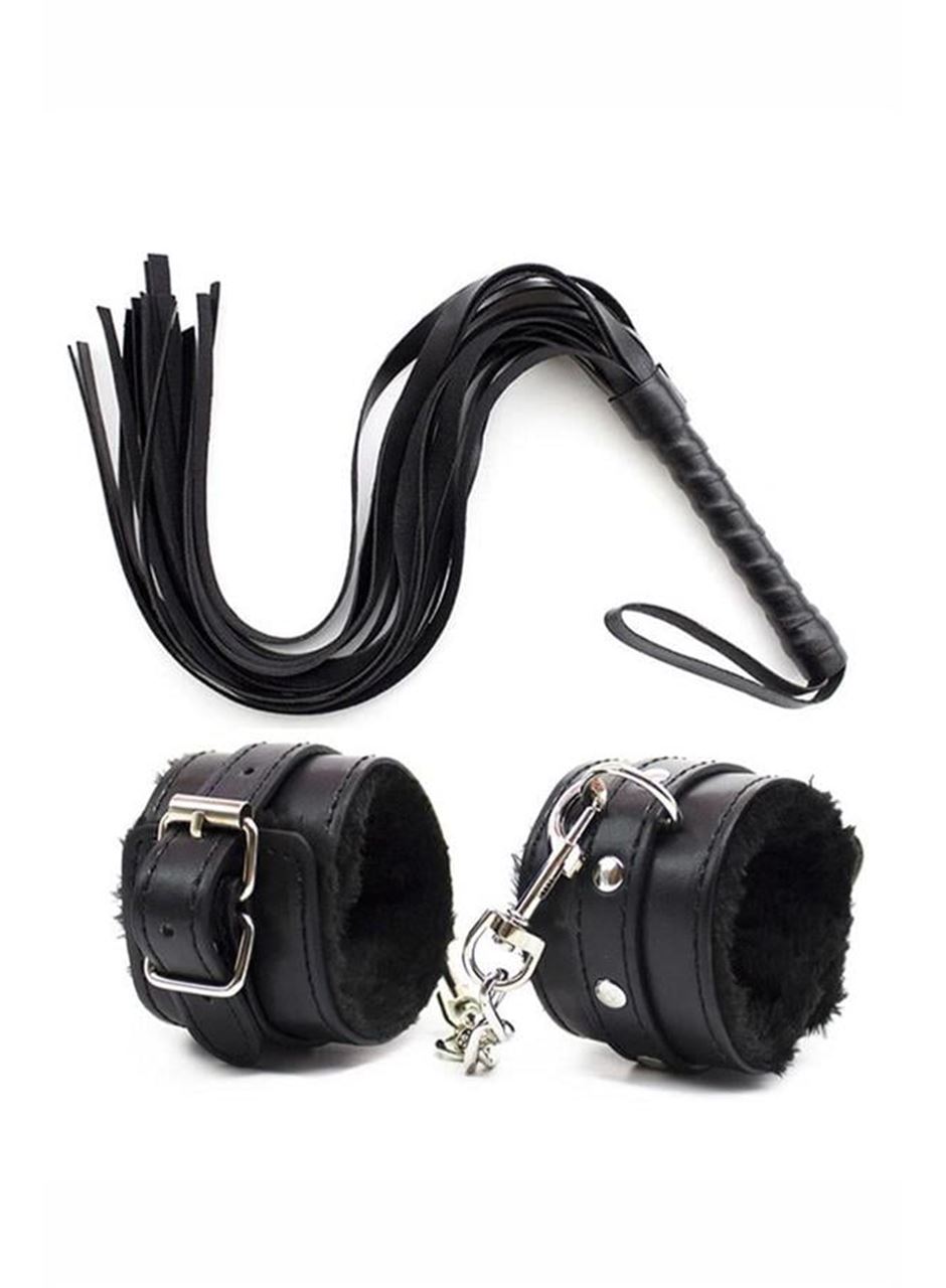 Deri Bileklik Kırbaç Harness Set