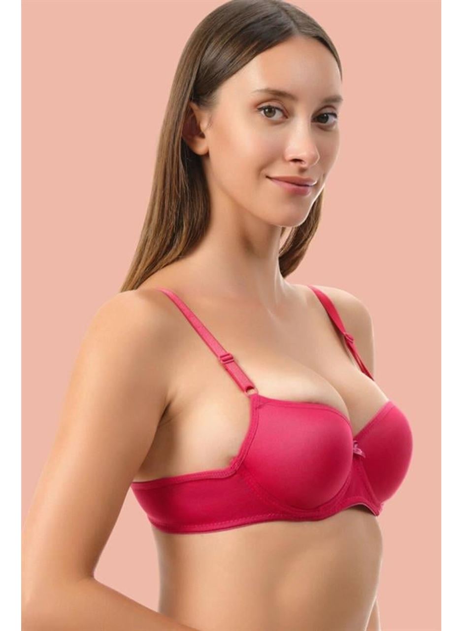 Kırmızı Dolgusuz Mikro Tek Sütyen