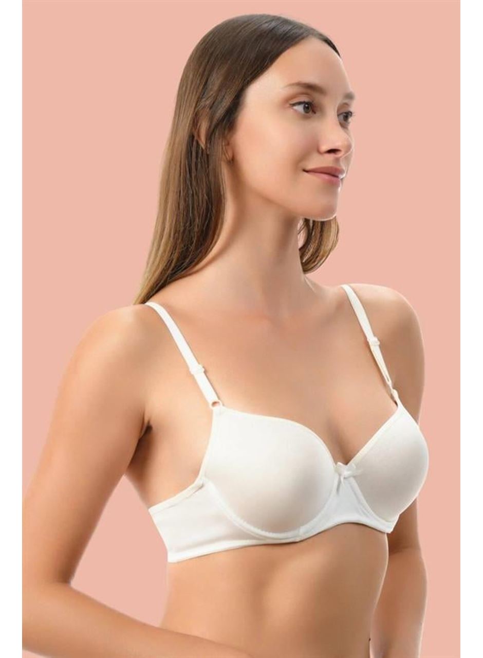 Beyaz Dolgulu Mikro Tek Sütyen