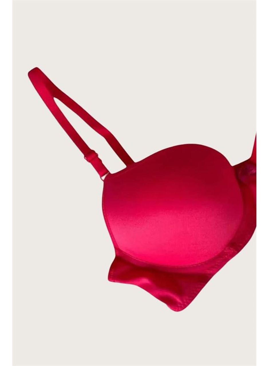 Mikro Kumaş İçi Boş Balenli Günlük Tek Desteksiz Sütyen