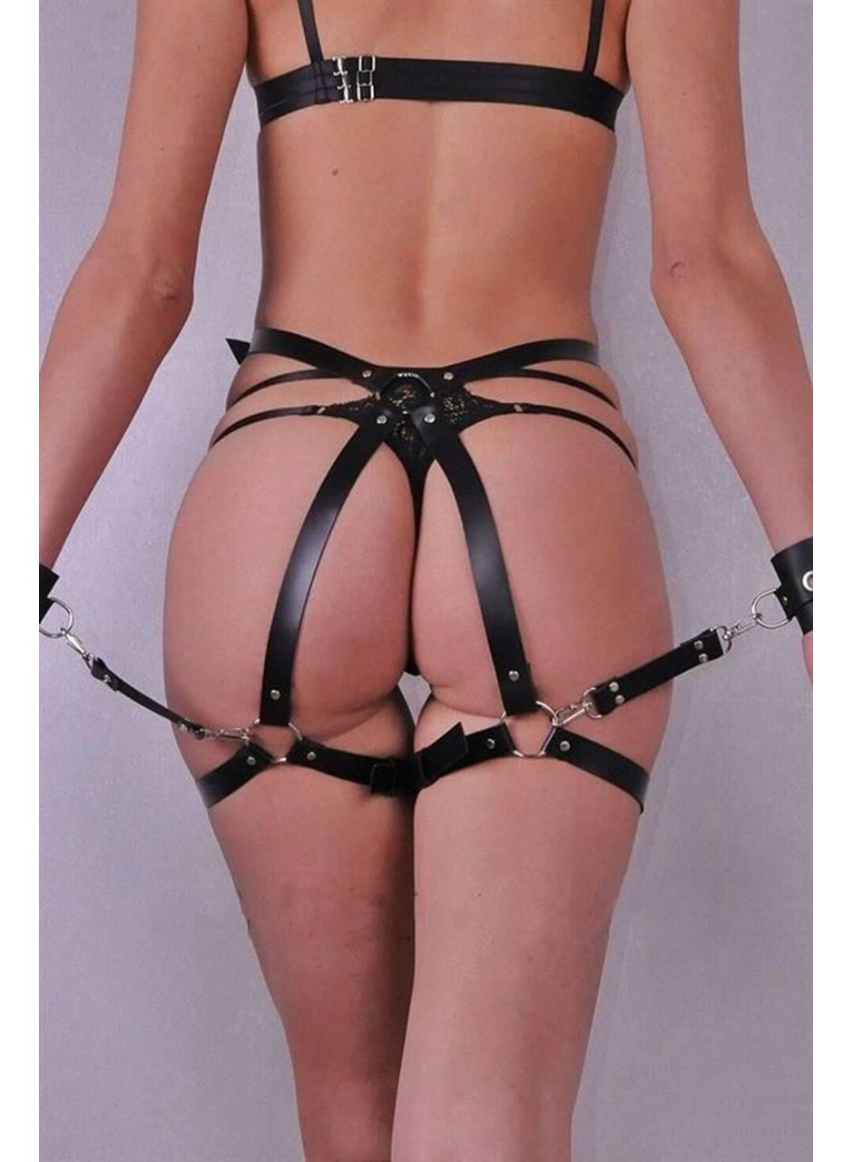 Yanylardan ve Arkadan Tutturulabilen Harness Jartiyer Set