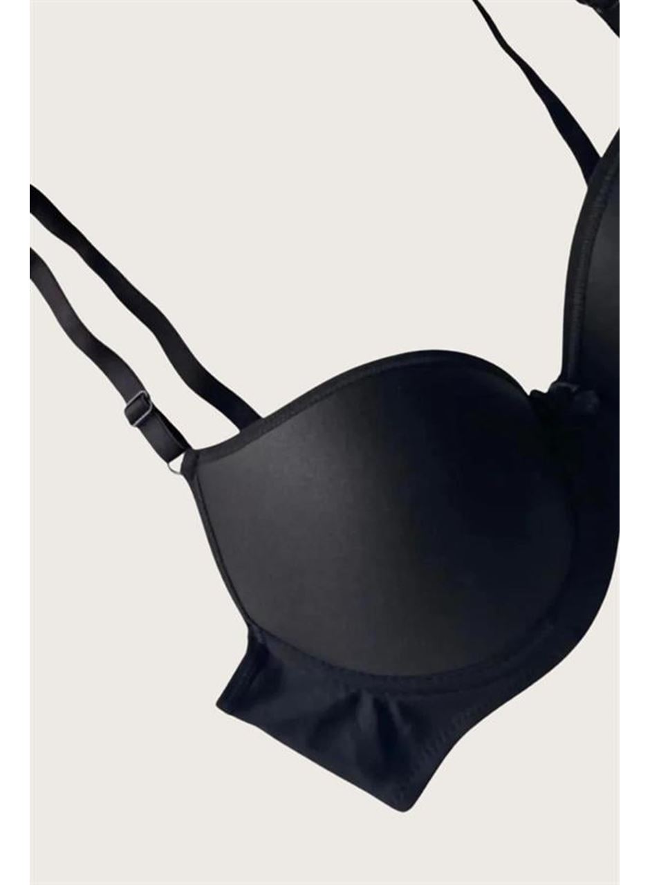 Mikro Kumaş İçi Boş Balenli Günlük Tek Desteksiz Sütyen