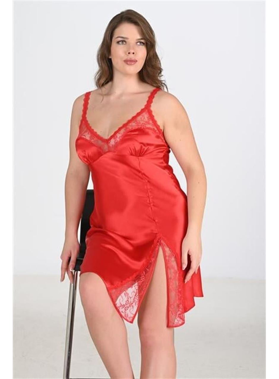 Büyük Beden Kırmızı Gecelik 2102